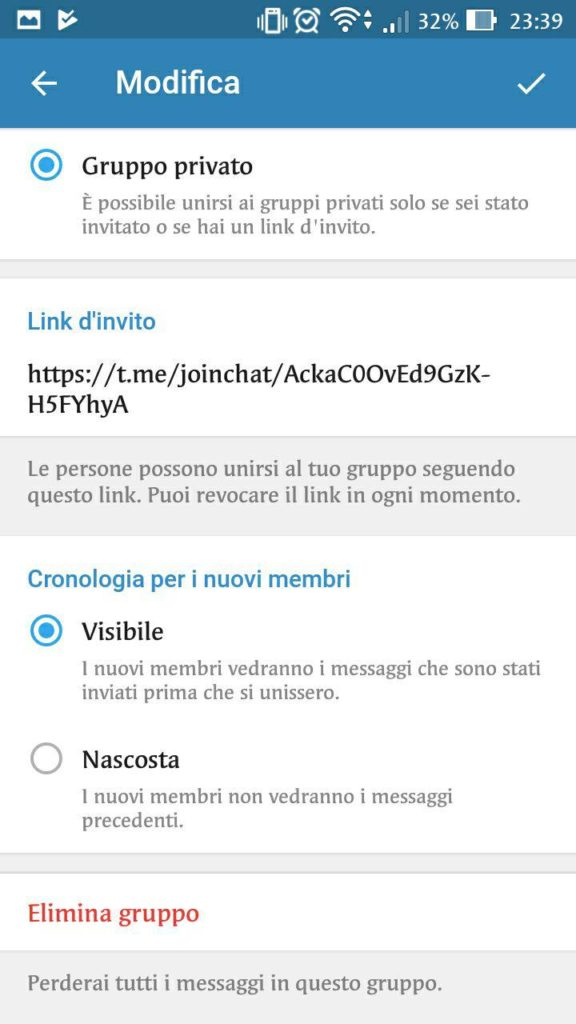 telegram 4.4 visibilità messaggi