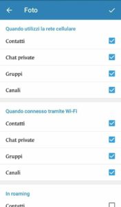 disattivare in Telegram il download automatico - foto