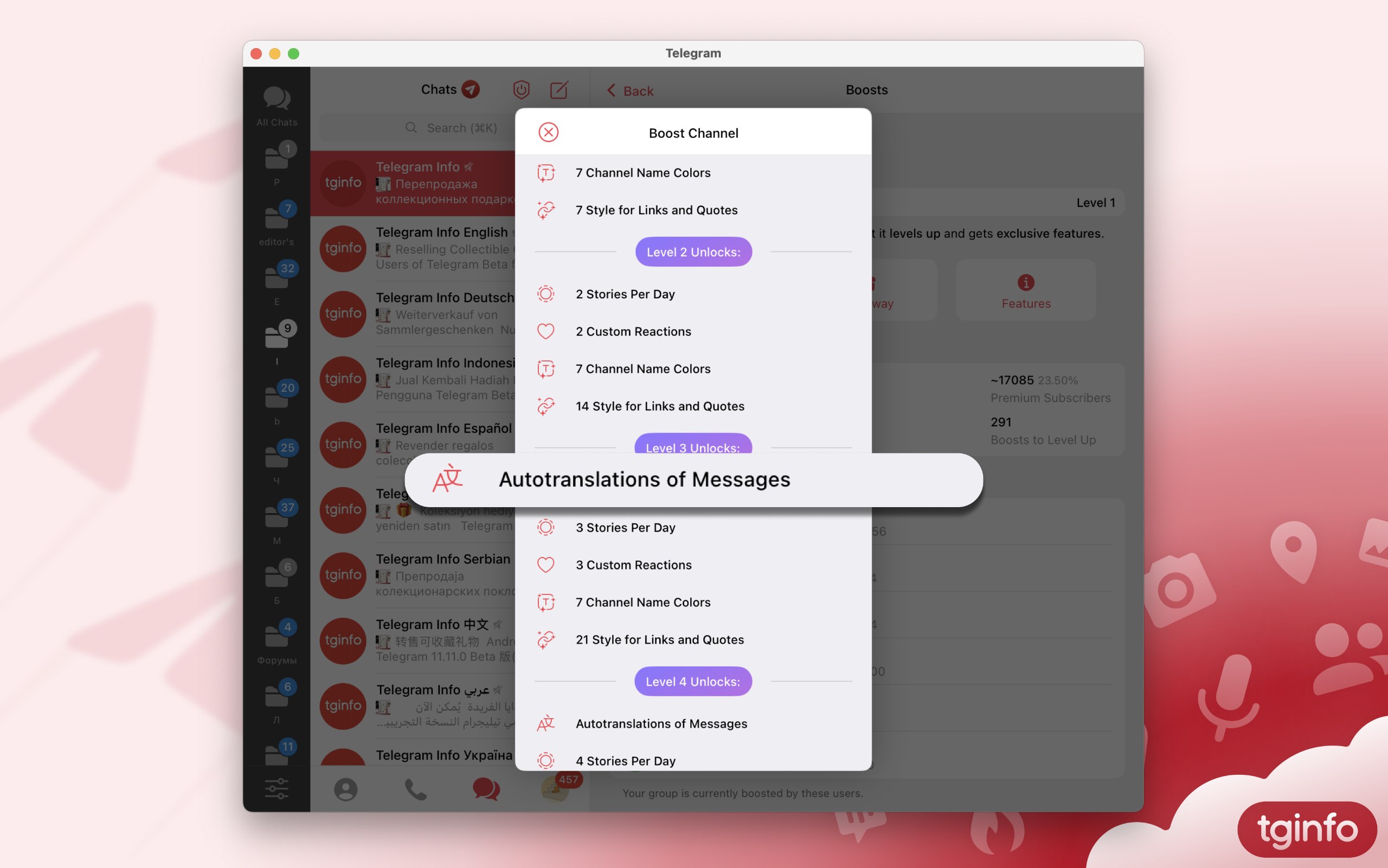 Traduzione automatica dei post per canali potenziati