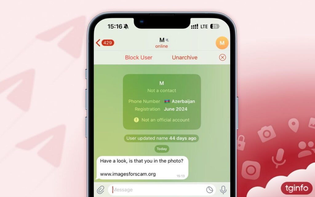link da utenti sconosciuti non funzionano più su Telegram