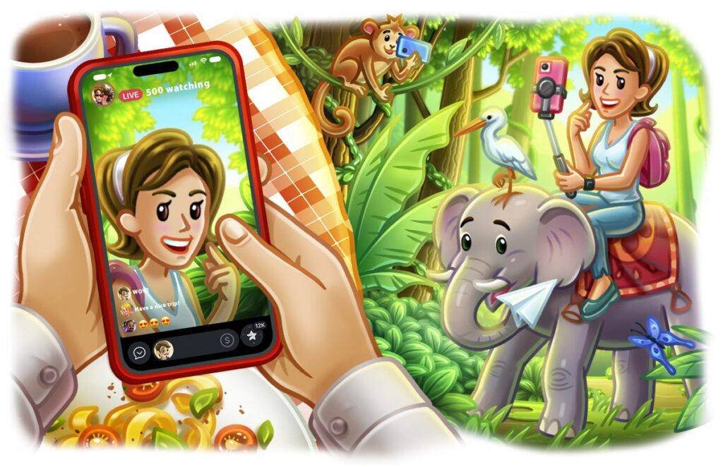 Telegram 12.2.x: Storie in diretta, Messaggi ripetuti, Aste per regali e altro ancora